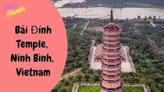 Bai Dinh Temple, Ninh Binh, Vietnam - Fly Over - Cinematic aerial drone video (4K)