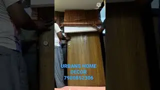door wallpaper installation #3dwallpaper #interior #urbanshomedecor