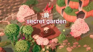Sakura temple's secret garden 🌸🎍 | speed build | Animal Crossing: New Horizons
