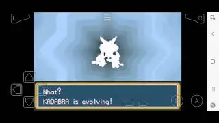 How To Evolve Kadabra into Alakazam in Pokemon Fire Red/LeafGreen on MyBoy Emulator by Trading