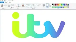 How to draw the ITV plc logo using MS Paint | How to draw on your computer