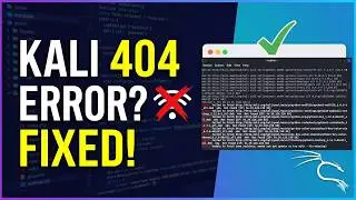 Fix Kali Linux 404 Not Found Error  apt update & install Fix