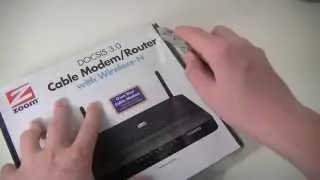 ZOOM DOCSIS 3.0 Cable Modem and Wireless-N Router Unboxing
