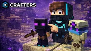 Crafting NEW MINIONS in CraftersMC Skyblock 💰 Minecraft 