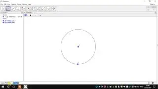 Simple  rotation of Circle animation in Geogebra