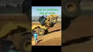 Heavy equipment hand stand. #shortvideos #shorts