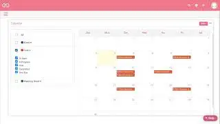 How to filter out all event, task, planning sheet in calendar