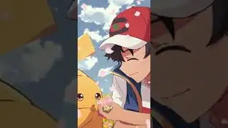 Ash and Pikachu Cute Edit #pokemon #ashketchum #pikachu  #shorts