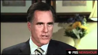 Republican Presidential Candidate Mitt Romney Sits Down with Judy Woodruff