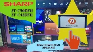 Unboxing & Review Sharp LED TV DF1I Easy Smart With App Store Bisa Download Aplikasi #2t-c50df1i