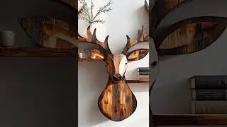 Deer Shaped Shelf - Make your house UNIQUE #floatingshelves #floatingshelf #spryinterior #shorts