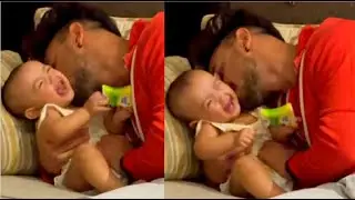 Salman Khan's Baby Niece Ayat Sharma LAUGHING Cutely While Playing With Father Aayush Sharma