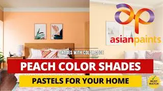 Peach shade trends for different room types 