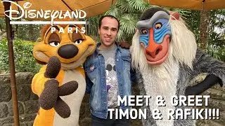 Disneyland Paris: Meet & Greet Timon & Rafiki (The Lion King)!!!