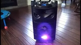 Moukey Karaoke Machine Bluetooth Portable PA System Wireless Speaker Review, Blown away by the sound