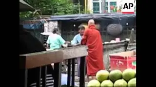Exclusive AP pix of streets of Yangon today