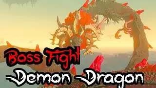 The Legend of Zelda Tears of the Kingdom - Demon Dragon boss Fight +Ending