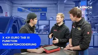 X 431 EURO TAB III  Funktion Variantencodierung