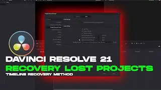 Davinci Resolve 21 | RESTORING LOST PROJECTS - TIMELINE METHOD