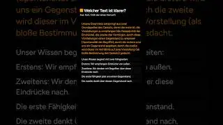 Leichte Sprache / einfache Sprache in Aktion: Aus: Kant, Kritik der reinen Vernunft