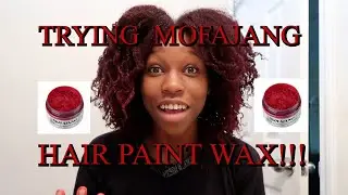 MOFAJANG HAIR COLOR WAX | DYING MY NATURAL HAIR RED!!
