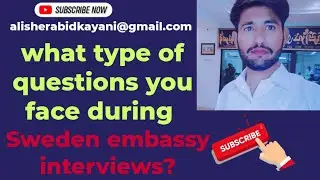 what type of questions do you face during the SWEDEN embassy interview? Guide for Pakistan and India