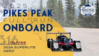 Pikes Peak Race Day Onboard 2025 | Eli Olivas | 2024 Superlite Aero