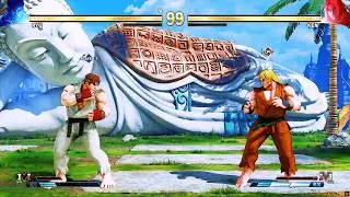 Рю против Кена (самый сложный уровень) - Street Fighter 5. | Эпическая битва