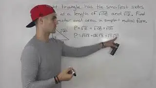 MCR3U - Right Triangle Word Problem - Grade 11 Functions