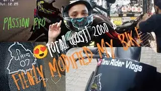 Modified passion Pro Bike 🏍👀  Under 2000$ #motovolgger #modification #modifiedbikes
