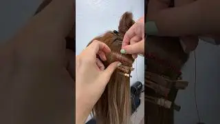 SLIPKNOT TRICK (finishing your Bellami infinity weft install) #hairextensions #extensions #hairtrick