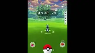 Pok&eacute;mon go ( I got a shiny ✨ costume Blitzle )