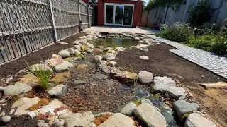 TRANSFORMING a garden space into an ECOSYSTEM POND PARADISE!