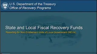 WEBINAR: State & Local Fiscal Recovery Funds: Reporting for Non-Entitlement Units