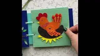 Montessori Toddler Toys Sensory Activity  Learning Educational Felt Book  #felttoys #felt #feltbook