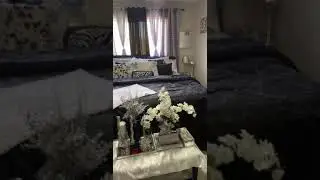 Black/White/Silver bedroom theme
