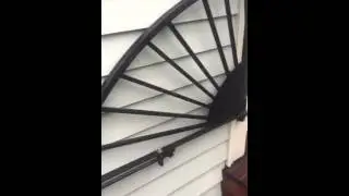 Folding hand rail