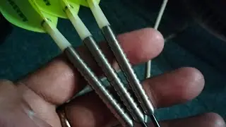Red Dragon Hellfire, repointed with 38mm points and set up with pear shape flights 501