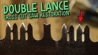 Antique Cross Cut Saw - Handle Replaclement and Sharpening