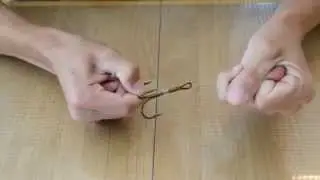 Как завязать узел Снелль на тройном крючке
