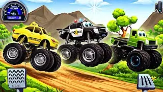 Monster Trucks Game for Kids 2 - Extreme Car and Bus Stunt Driving | Android Gameplay