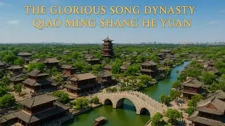 Aerial View of Qingming Riverside Park in Kaifeng | The Splendor of the Song Dynasty (4K) 🇨🇳✨