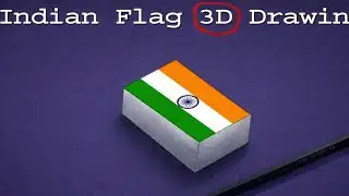 Indian Flag 3D Drawing