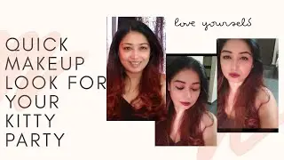 Quick Make Up Look For Your Kitty Party| Makeup Tutorial Over 40 | Makeup For Regular Indian Women
