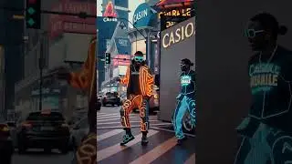 Neon Rave Goddess &ndash; Epic Cyberpunk Dance! ⚡🎶 #shorts #dance #dancer #CyberpunkArt