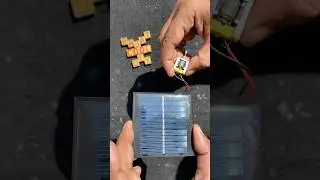 70 x 70 mm Solar plate which motor run test when full light of sun ☀️ DIY #solarpanel #dcmotor #diy
