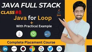 Java for loop tutorial | Java Full Stack Development Course in Hindi | lecture 8