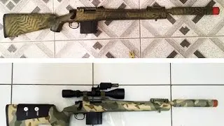 Transformando coronha da M700p kjw   em coronha mcmillan A4