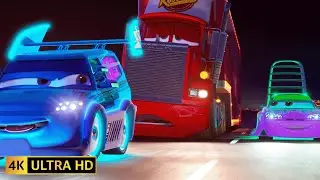 Cars Tuner Street Racer Scene, Mack Falls Asleep McQueen Gets Lost (Cars 2006) (Remastered 4K 60FPS)