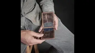 The Vintage Brown Leather Minimalist Wallet by Duvall Leatherwork